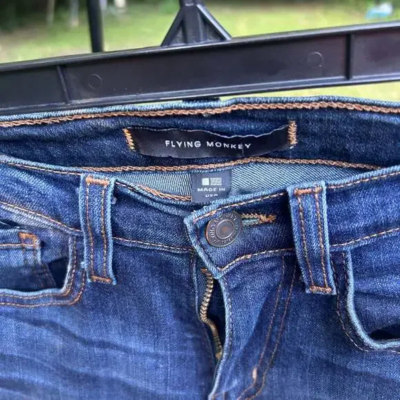 Flying Monkey Women’s High Rise Flare Stretch Jean Size 25, Inseam 30 in - Picture 4 of 4